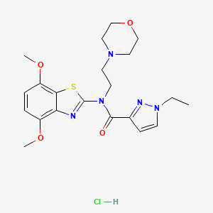 N-(4,7-dimethoxybenzo[d]thiazol-2-yl)-1-ethyl-N-(2-morpholinoethyl)-1H-pyrazole-3-carboxamide hydrochloride