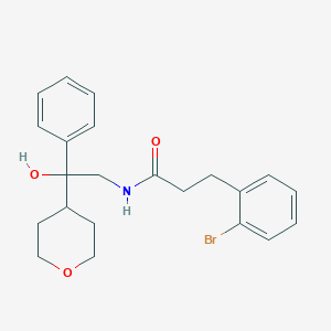 molecular formula C22H26BrNO3 B2956609 3-(2-bromophenyl)-N-[2-hydroxy-2-(oxan-4-yl)-2-phenylethyl]propanamide CAS No. 2097913-49-8
