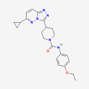 4-{6-cyclopropyl-[1,2,4]triazolo[4,3-b]pyridazin-3-yl}-N-(4-ethoxyphenyl)piperidine-1-carboxamide