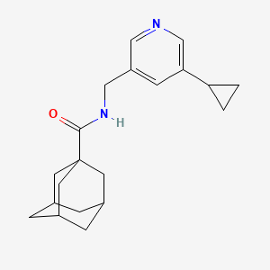 molecular formula C20H26N2O B2956634 N-[(5-cyclopropylpyridin-3-yl)methyl]adamantane-1-carboxamide CAS No. 2034568-94-8