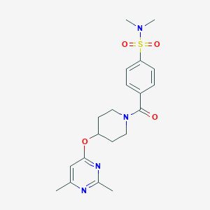4-(4-((2,6-dimethylpyrimidin-4-yl)oxy)piperidine-1-carbonyl)-N,N-dimethylbenzenesulfonamide