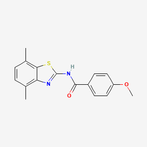 N-(4,7-dimethyl-1,3-benzothiazol-2-yl)-4-methoxybenzamide