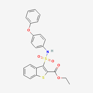 Ethyl 3-[(4-phenoxyphenyl)sulfamoyl]-1-benzothiophene-2-carboxylate