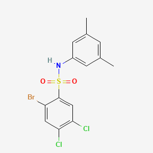 (3,5-Dimethylphenyl)[(2-bromo-4,5-dichlorophenyl)sulfonyl]amine