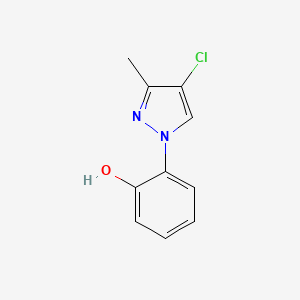 2-(4-chloro-3-methyl-1H-pyrazol-1-yl)phenol