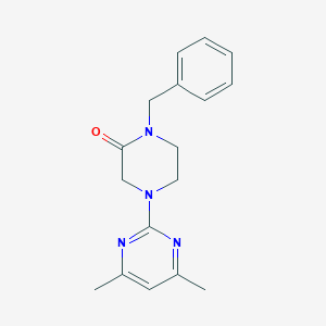 1-Benzyl-4-(4,6-dimethylpyrimidin-2-yl)piperazin-2-one