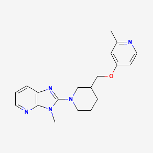 3-Methyl-2-[3-[(2-methylpyridin-4-yl)oxymethyl]piperidin-1-yl]imidazo[4,5-b]pyridine