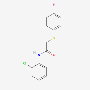 N-(2-chlorophenyl)-2-[(4-fluorophenyl)sulfanyl]acetamide