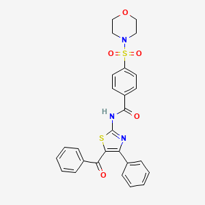 N-(5-benzoyl-4-phenylthiazol-2-yl)-4-(morpholinosulfonyl)benzamide