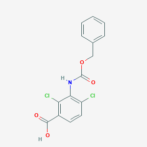 2,4-Dichloro-3-(phenylmethoxycarbonylamino)benzoic acid