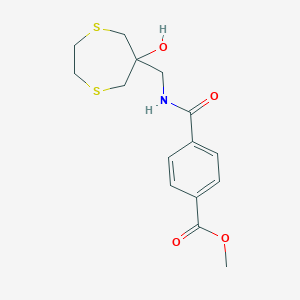Methyl 4-[(6-hydroxy-1,4-dithiepan-6-yl)methylcarbamoyl]benzoate
