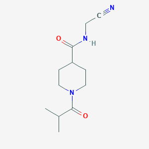N-(Cyanomethyl)-1-(2-methylpropanoyl)piperidine-4-carboxamide