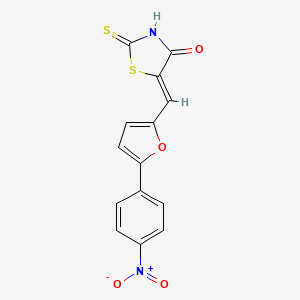(Z)-5-((5-(4-nitrophenyl)furan-2-yl)methylene)-2-thioxothiazolidin-4-one