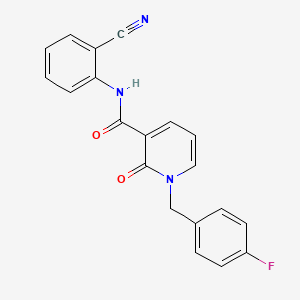 N-(2-cyanophenyl)-1-(4-fluorobenzyl)-2-oxo-1,2-dihydropyridine-3-carboxamide