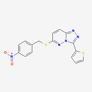 6-[(4-Nitrophenyl)methylsulfanyl]-3-thiophen-2-yl-[1,2,4]triazolo[4,3-b]pyridazine