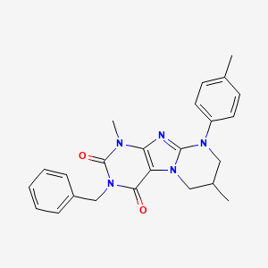 3-benzyl-1,7-dimethyl-9-(4-methylphenyl)-7,8-dihydro-6H-purino[7,8-a]pyrimidine-2,4-dione