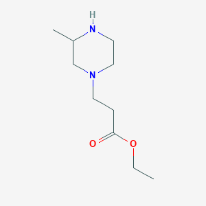 molecular formula C10H20N2O2 B2956727 Ethyl 3-(3-methylpiperazin-1-yl)propanoate CAS No. 2114140-49-5