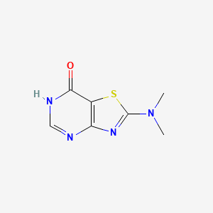 molecular formula C7H8N4OS B2956758 2-(Dimethylamino)[1,3]thiazolo[4,5-D]pyrimidin-7(6H)-one CAS No. 926211-93-0