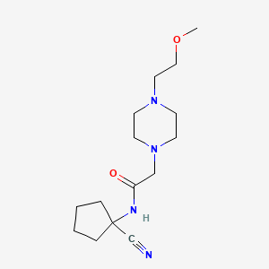 N-(1-cyanocyclopentyl)-2-[4-(2-methoxyethyl)piperazin-1-yl]acetamide