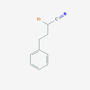 molecular formula C10H10BrN B2956807 2-Bromo-4-phenylbutanenitrile CAS No. 147288-34-4