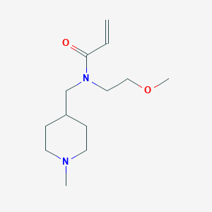 B2956823 N-(2-Methoxyethyl)-N-[(1-methylpiperidin-4-yl)methyl]prop-2-enamide CAS No. 2411289-20-6