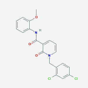 molecular formula C20H16Cl2N2O3 B2956830 1-[(2,4-dichlorophenyl)methyl]-N-(2-methoxyphenyl)-2-oxopyridine-3-carboxamide CAS No. 320419-66-7