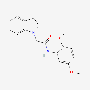 molecular formula C18H20N2O3 B2956842 N-(2,5-Dimethoxyphenyl)-2-indolinylethanamide CAS No. 491867-66-4