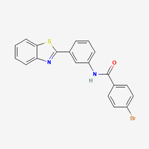 N-[3-(1,3-benzothiazol-2-yl)phenyl]-4-bromobenzamide
