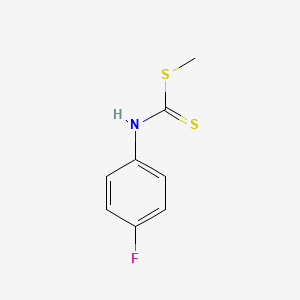molecular formula C8H8FNS2 B2956956 N-(4-fluorophenyl)(methylsulfanyl)carbothioamide CAS No. 33692-68-1
