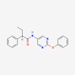 molecular formula C20H19N3O2 B2956960 N-(2-phenoxypyrimidin-5-yl)-2-phenylbutanamide CAS No. 1421444-50-9