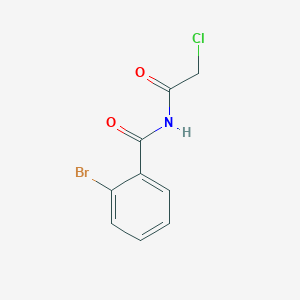molecular formula C9H7BrClNO2 B2957032 2-bromo-N-(2-chloroacetyl)benzamide CAS No. 571920-84-8