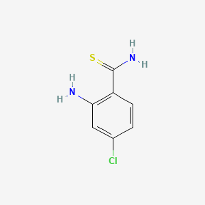 molecular formula C7H7ClN2S B2957130 2-Amino-4-chlorothiobenzamide CAS No. 2586-93-8