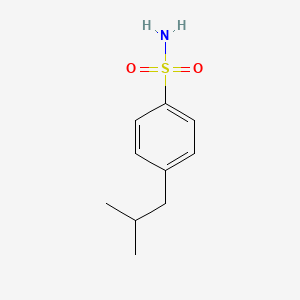 molecular formula C10H15NO2S B2957138 4-(2-Methylpropyl)benzene-1-sulfonamide CAS No. 161767-97-1