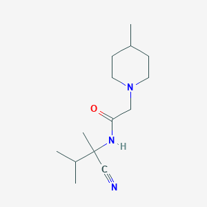 N-(1-cyano-1,2-dimethylpropyl)-2-(4-methylpiperidin-1-yl)acetamide