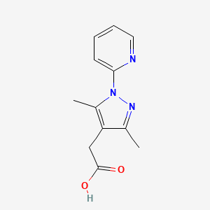 2-[3,5-dimethyl-1-(pyridin-2-yl)-1H-pyrazol-4-yl]acetic acid