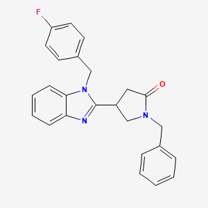 1-benzyl-4-[1-(4-fluorobenzyl)-1H-benzimidazol-2-yl]pyrrolidin-2-one