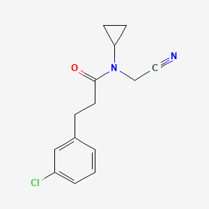 3-(3-chlorophenyl)-N-(cyanomethyl)-N-cyclopropylpropanamide