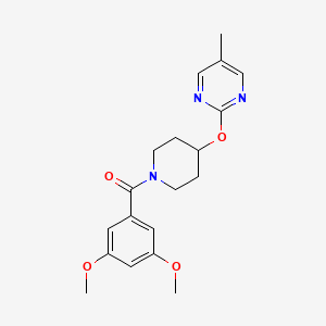 (3,5-Dimethoxyphenyl)-[4-(5-methylpyrimidin-2-yl)oxypiperidin-1-yl]methanone
