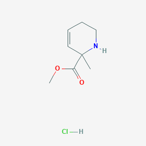 Methyl 6-methyl-2,3-dihydro-1H-pyridine-6-carboxylate;hydrochloride