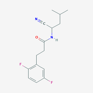 N-(1-cyano-3-methylbutyl)-3-(2,5-difluorophenyl)propanamide