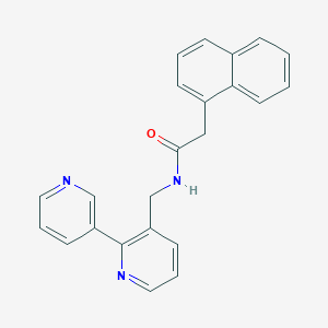 N-([2,3'-bipyridin]-3-ylmethyl)-2-(naphthalen-1-yl)acetamide