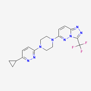 6-[4-(6-Cyclopropylpyridazin-3-yl)piperazin-1-yl]-3-(trifluoromethyl)-[1,2,4]triazolo[4,3-b]pyridazine