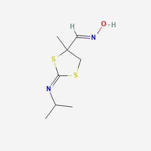 N-[(2Z)-4-[(1E)-(hydroxyimino)methyl]-4-methyl-1,3-dithiolan-2-ylidene]propan-2-amine