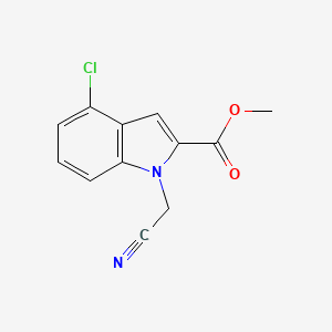Methyl 4-chloro-1-(cyanomethyl)indole-2-carboxylate