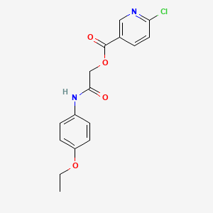 [(4-Ethoxyphenyl)carbamoyl]methyl 6-chloropyridine-3-carboxylate