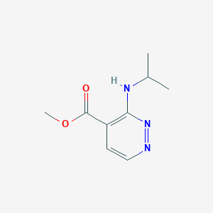 molecular formula C9H13N3O2 B2957306 Methyl 3-(propan-2-ylamino)pyridazine-4-carboxylate CAS No. 2113870-79-2