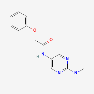 molecular formula C14H16N4O2 B2957342 N-[2-(dimethylamino)pyrimidin-5-yl]-2-phenoxyacetamide CAS No. 1396809-39-4