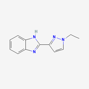 2-(1-ethyl-1H-pyrazol-3-yl)-1H-benzimidazole