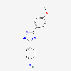 4-[5-(4-methoxyphenyl)-4H-1,2,4-triazol-3-yl]aniline