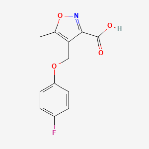 4-[(4-fluorophenoxy)methyl]-5-methylisoxazole-3-carboxylic acid